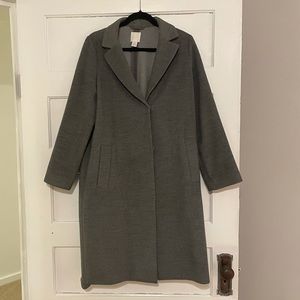 H&M grey calf-length coat
